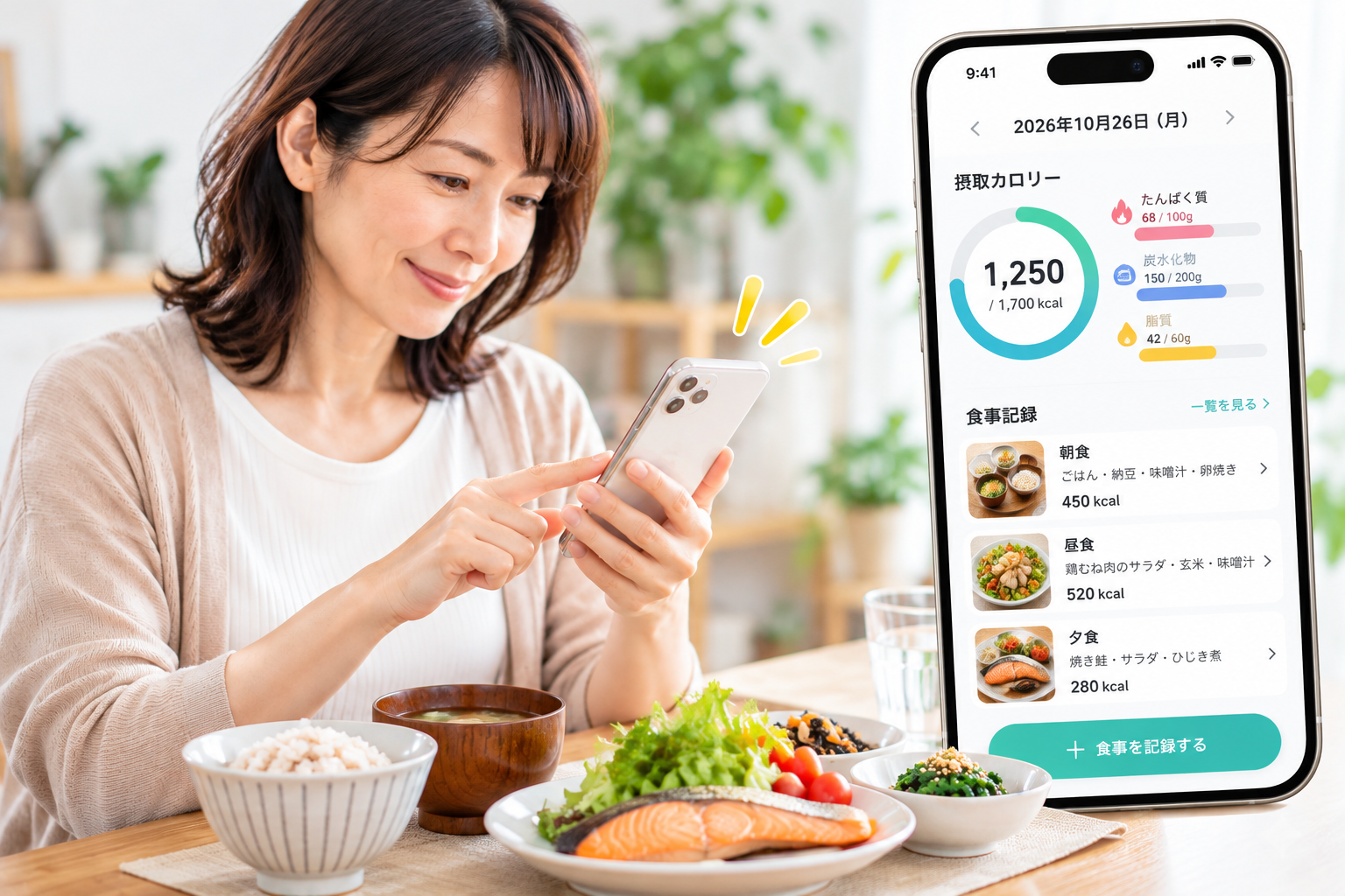①摂取カロリーを正しく把握していない